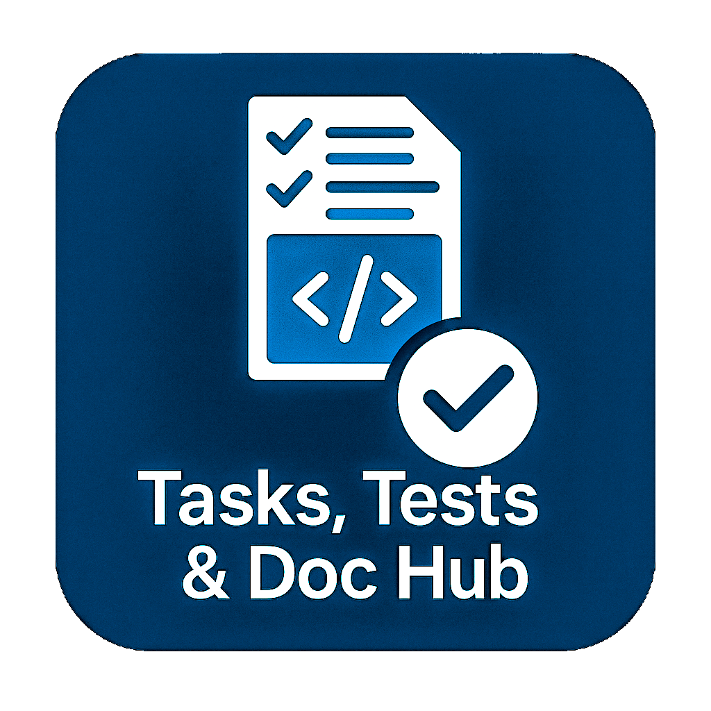 Tasks, Tests & Doc Hub